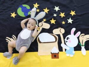 ベビーマッサージ&フォト(お月見)